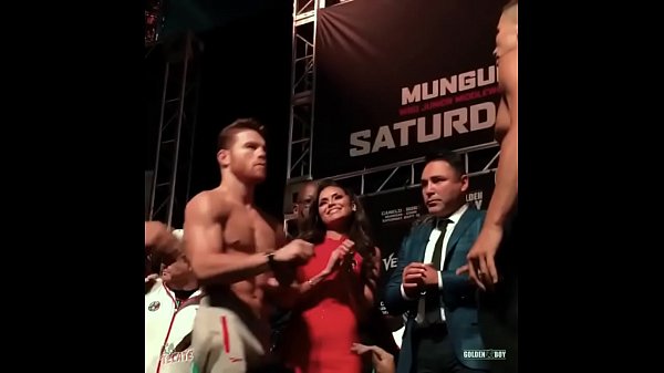 Canelo & Aacute_lvarez's bulk at the weigh-in