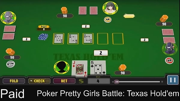 Batalha de garotas bonitas de pôquer: Texas Hold'_em parte 03