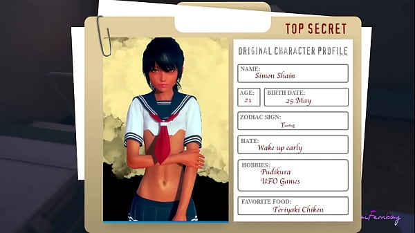 Yaoi Femboy - Simon suce une bite et se fait baiser dans l'entrepôt - Crossdress Anime Manga Porn Gay