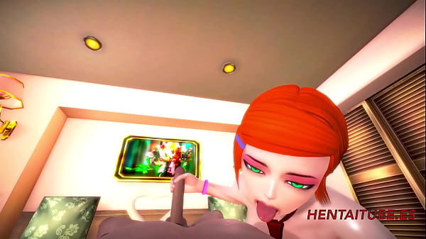 Ben Teen Hentai 3D - Branlette, cunnilingus, pipe et baise de Gwen avec un garçon blond 1/2
