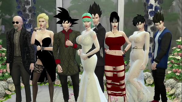 O casamento de Bulma Episódio 1 Bulma Delicious Wife se casa com seu amado marido, mas é chantageada pelo professor e é fodida por homens negros no dia do casamento Netorare Hentai