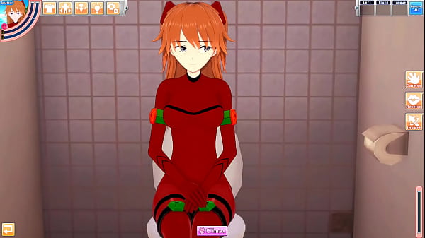 Asuka Langley being fucked in toilet