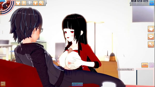 A Jabami Yumeko le encantan las tetas y follar pollas duras, hentai