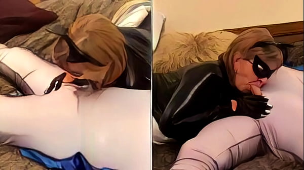 Ein al-animiertes Abenteuer: Oma Catwoman lutscht Batmans Schwanz