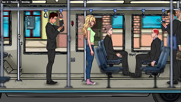 Jenny'_s first day working as a waitress. Hentai game