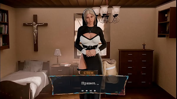 Die Nonnen haben das Auto kaputt gemacht, um gefickt zu werden. 3D-Hentai-Spiel