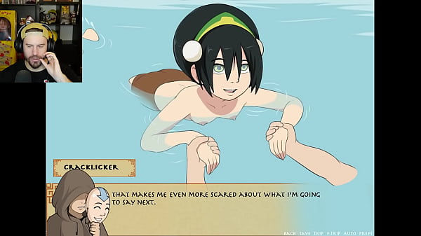 Toph aprende a nadar (treinador dos quatro elementos)