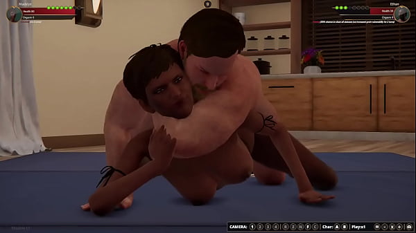 Madelyn contra Ethan (luchador desnudo 3D)