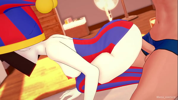 Pomni (digitaler Zirkus) trägt nur ein Handtuch und will ficken (hentai_version)