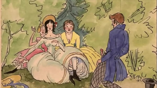 Vintage erotische Zeichnungen