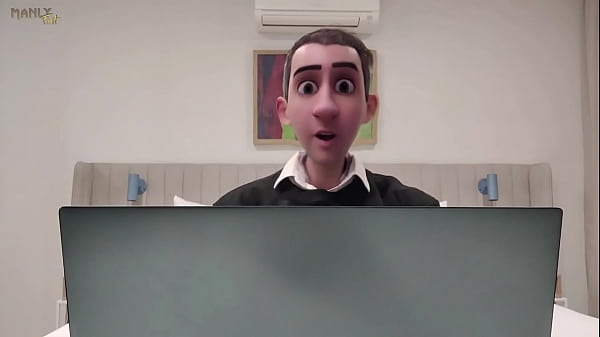 STEP GAY DAD - L'UFFICIO ONLINE - SCOPERTO A MASTURBARE DURANTE UN INCONTRO ONLINE CON IL MIO CAPO!