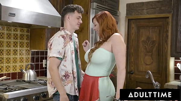 ADULT TIME - MILF Lauren Phillips LOVES Gettiing Fucked By Her Teen Stepson'_s Scrawny Best Friend