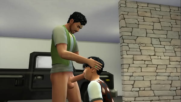 Amici gay che scopano nel garage | The Sims 4: Capricci Malvagi