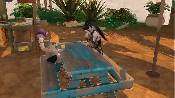 Ein Großvater mit einem seltsamen Schwanz hat zwei junge asiatische Mädchen direkt auf der Straße gefickt