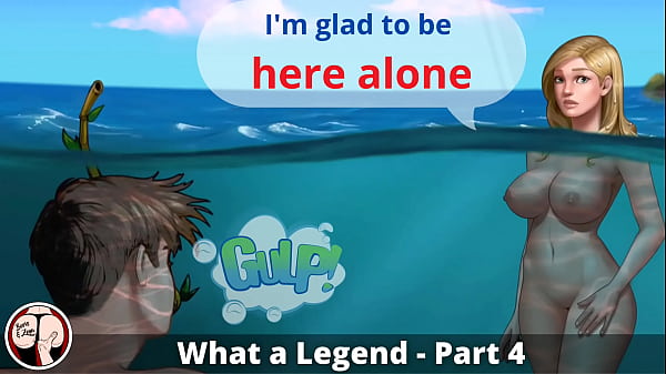 WAL4 - Chicos cachondos espiando a una rubia tetona bajo el agua