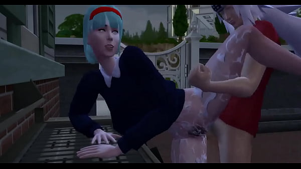 Hentai Parody Epi 4 Jiraiya scopa all'aperto con Bulma e il numero 17 vede quanto è infedele a Vegeta e vuole unirsi a lui in una cosa a tre