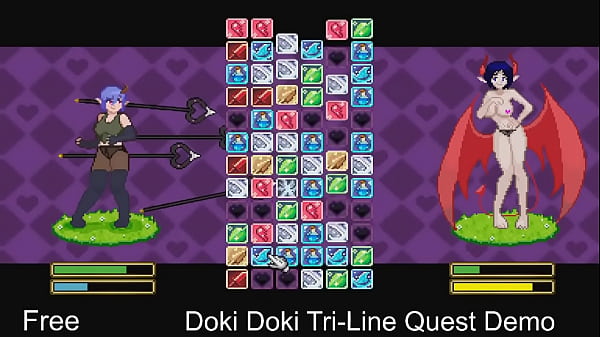 Demostración de Doki Doki Tri-Line Quest