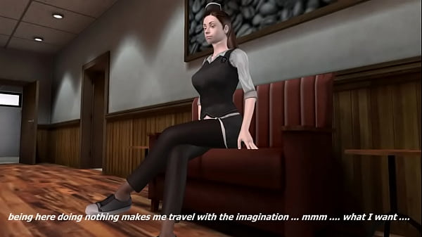 Camille cô hầu bàn chán fucks khách hàng