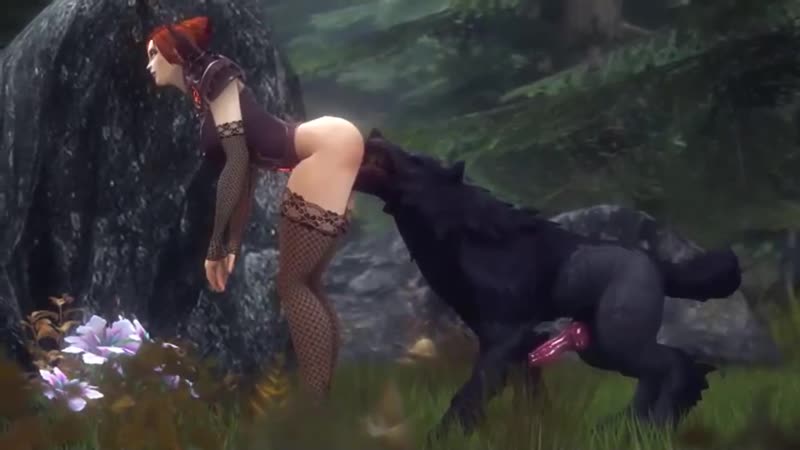 3D-Animation (das Mädchen wurde von einem Rudel Kabelwölfe gefangen genommen) # 209 HD voll