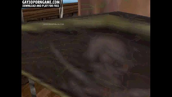 Sexo anal caliente con dos macizos sexys en 3D al aire libre